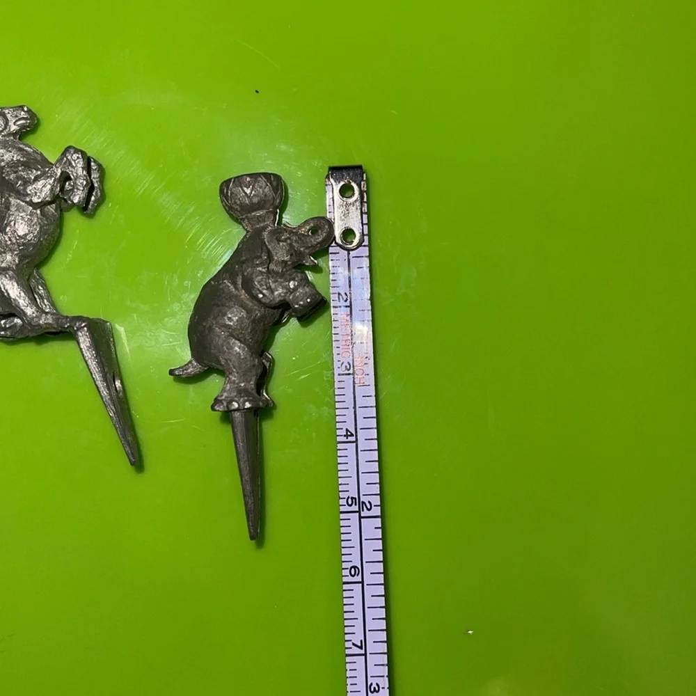 Vintage circus candle holders metal